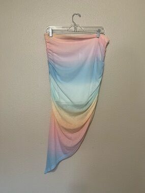 Abercrombie & Fitch White and Pastel Ombre Dress